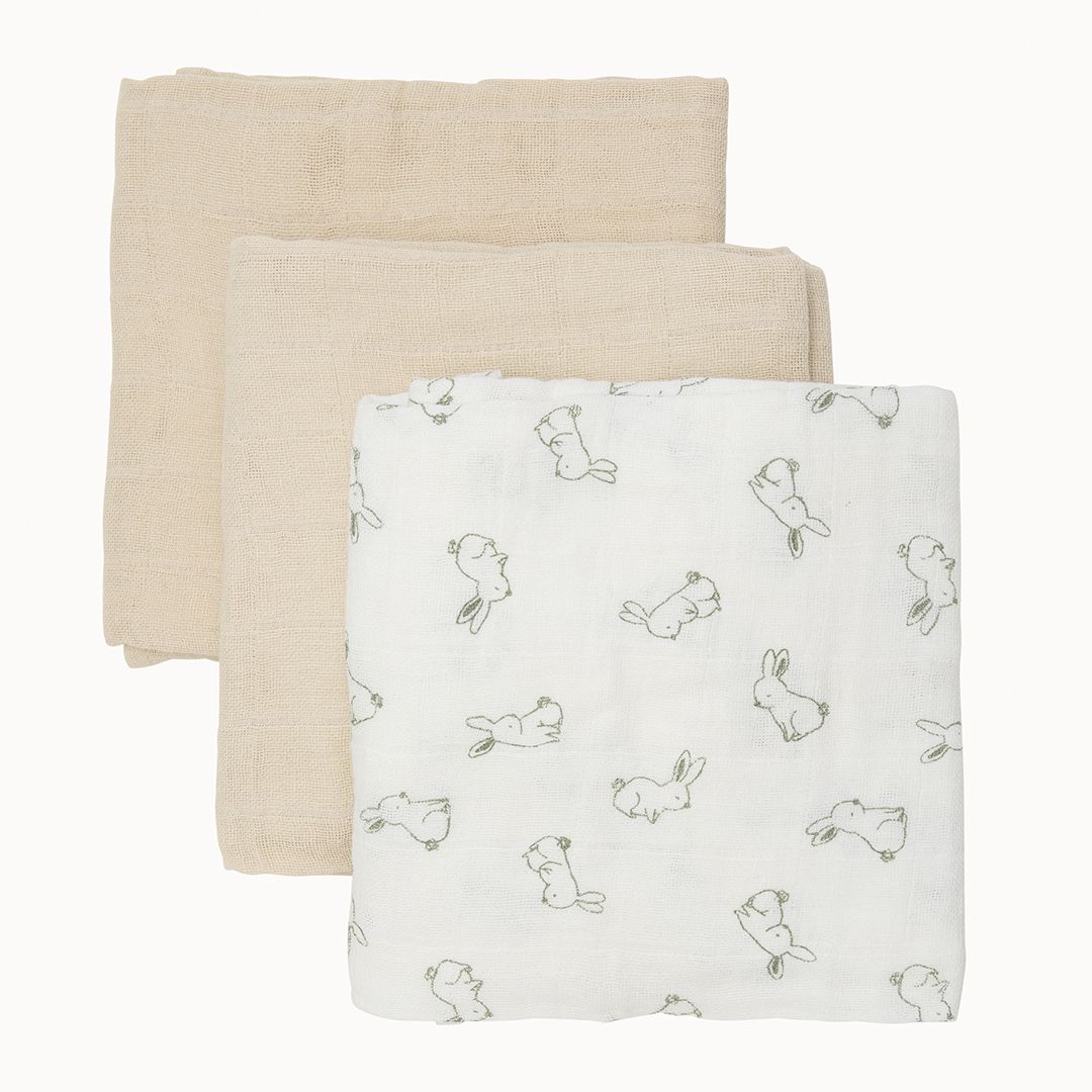 Gassklut, Pippi, Peyotet, Muslin, 3pk