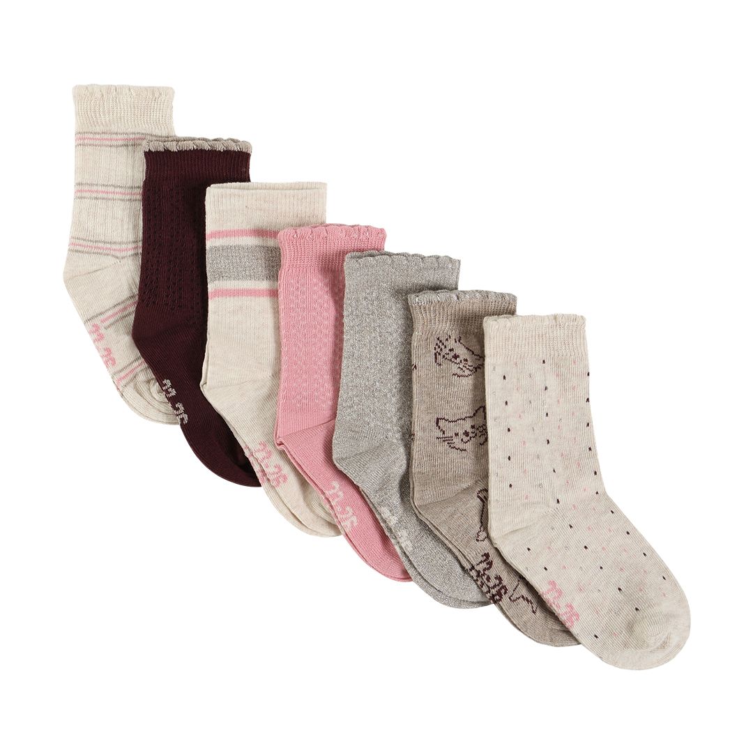Minymo Sokker, Rose Mix 7pk