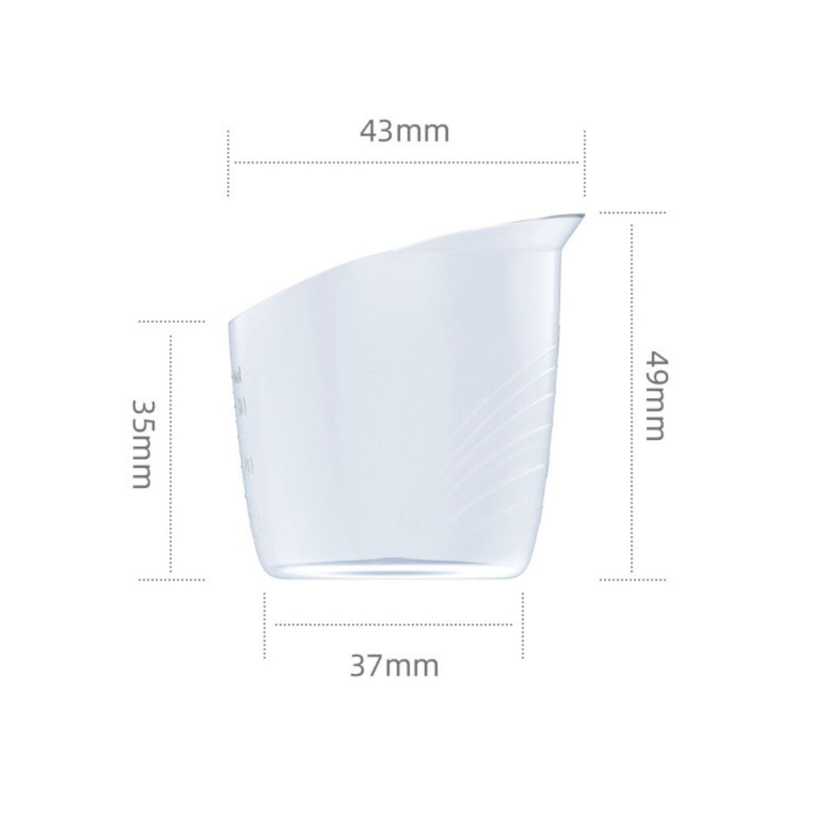 Flow Matebeger med skala 1-35 ml, 3pk