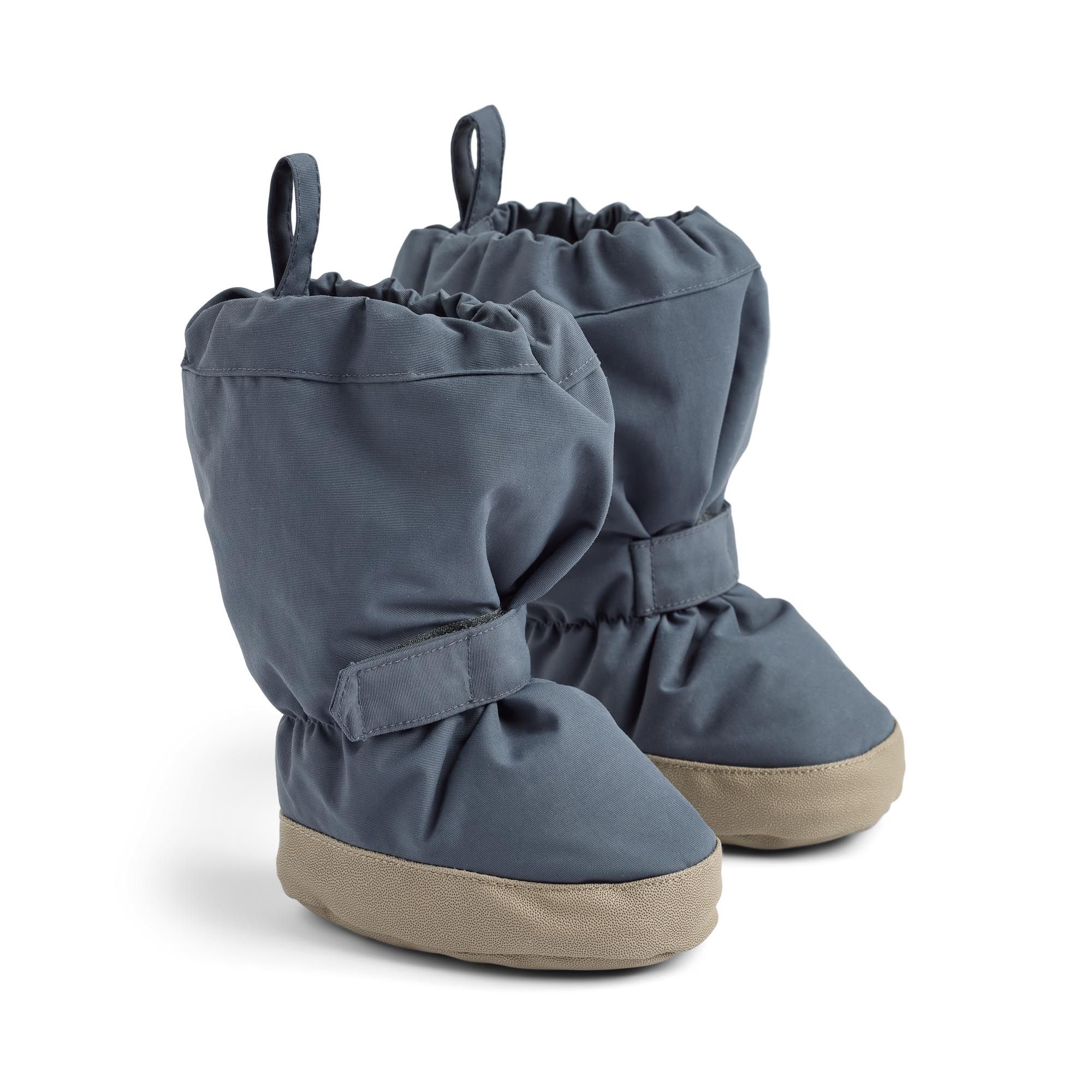 Booties, Wheat, Grey Blue