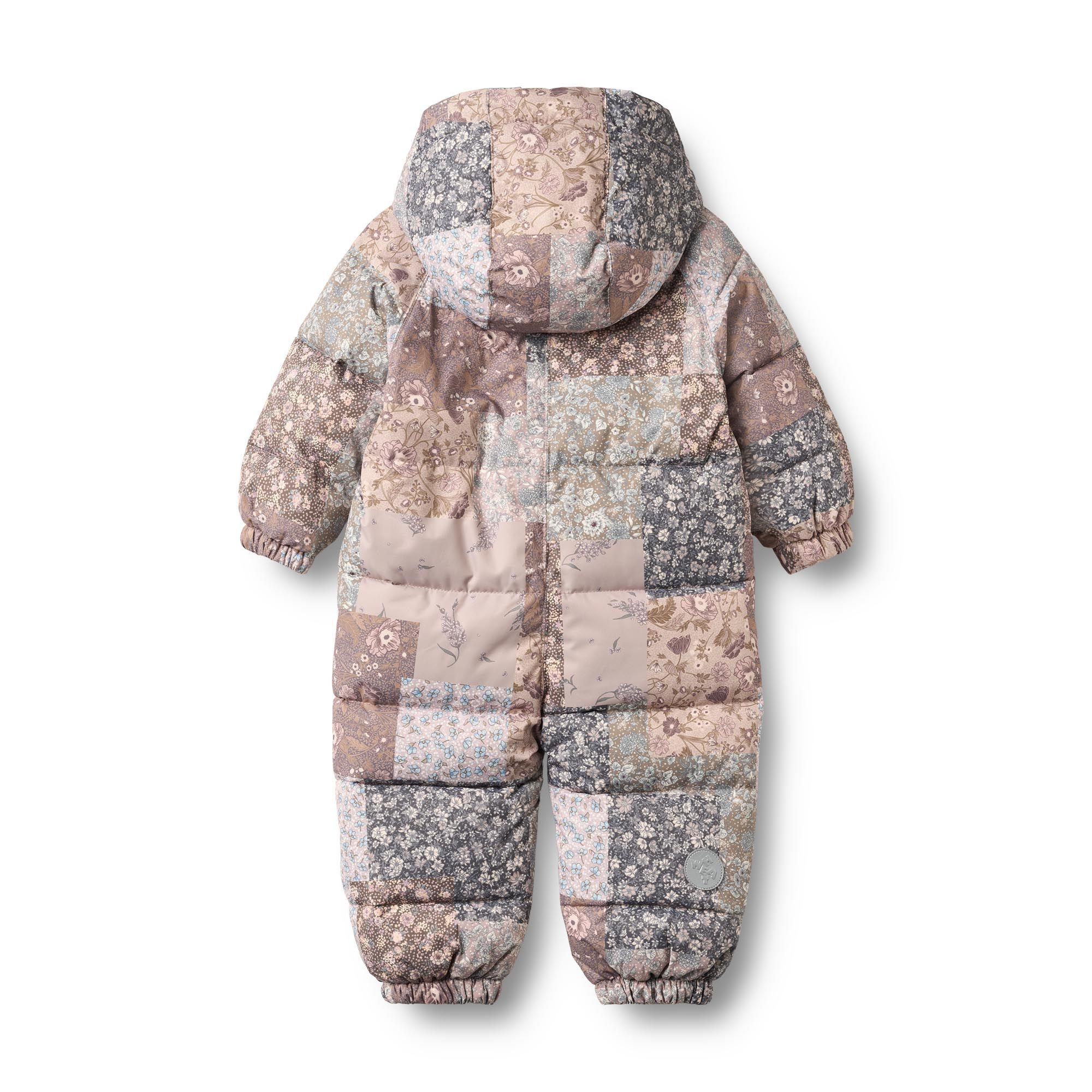 Wheat Vinterdress Baby, Edem, Patchwork Flowers