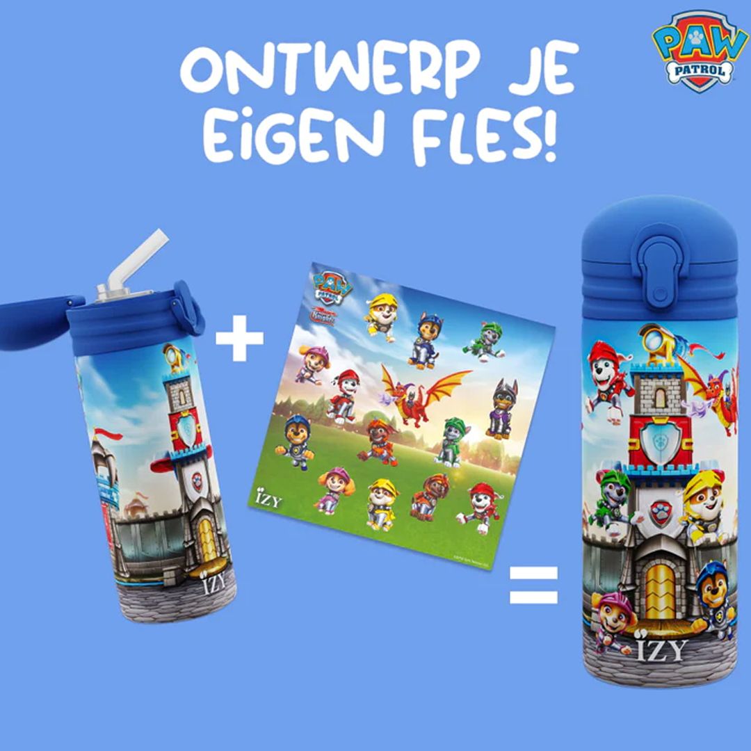 Drikkeflaske, IZY Kids, Paw Patrol, Rescue Knights, 350 ml