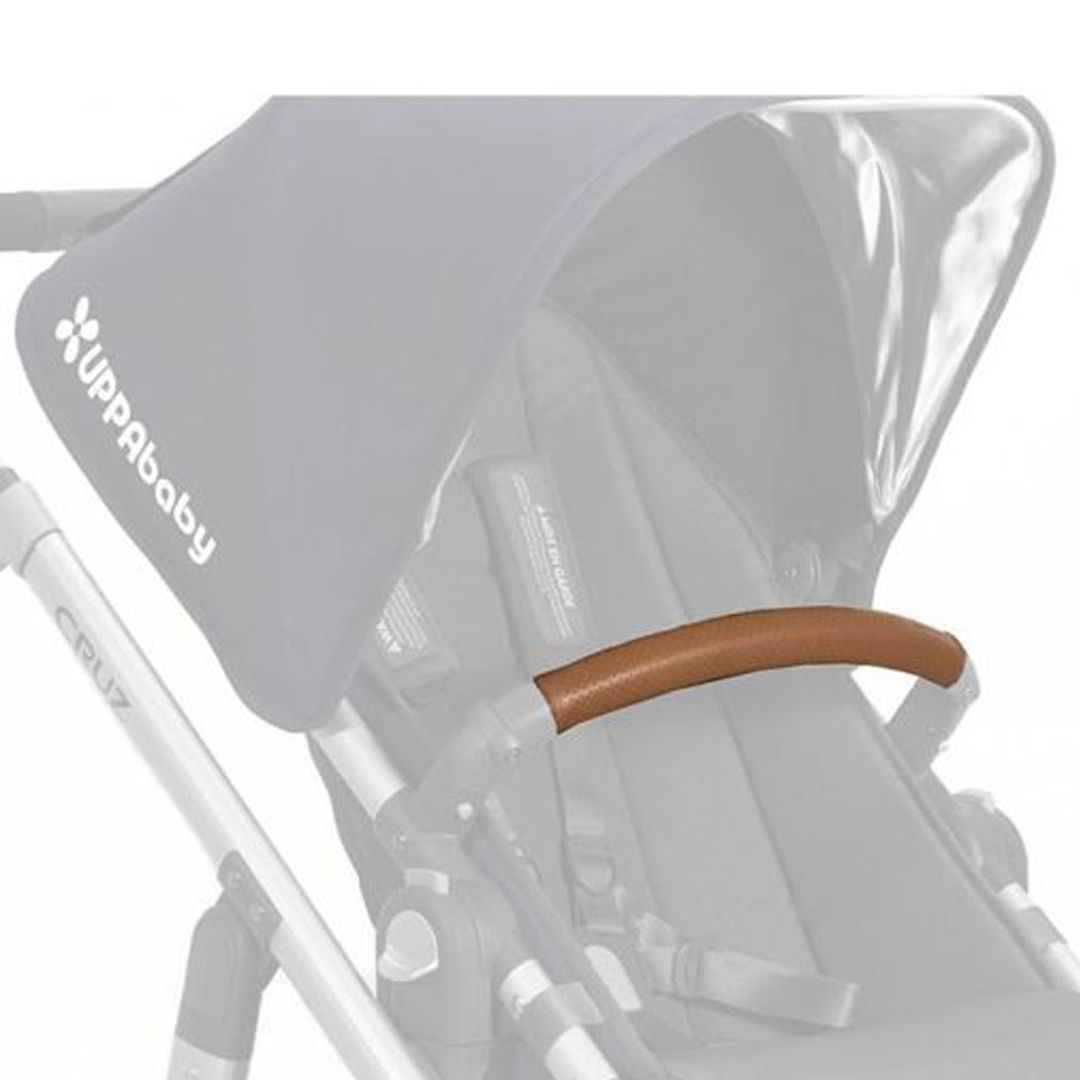 Leather Bumper Bar Cover, Uppababy, VISTA/CRUZ, Brown