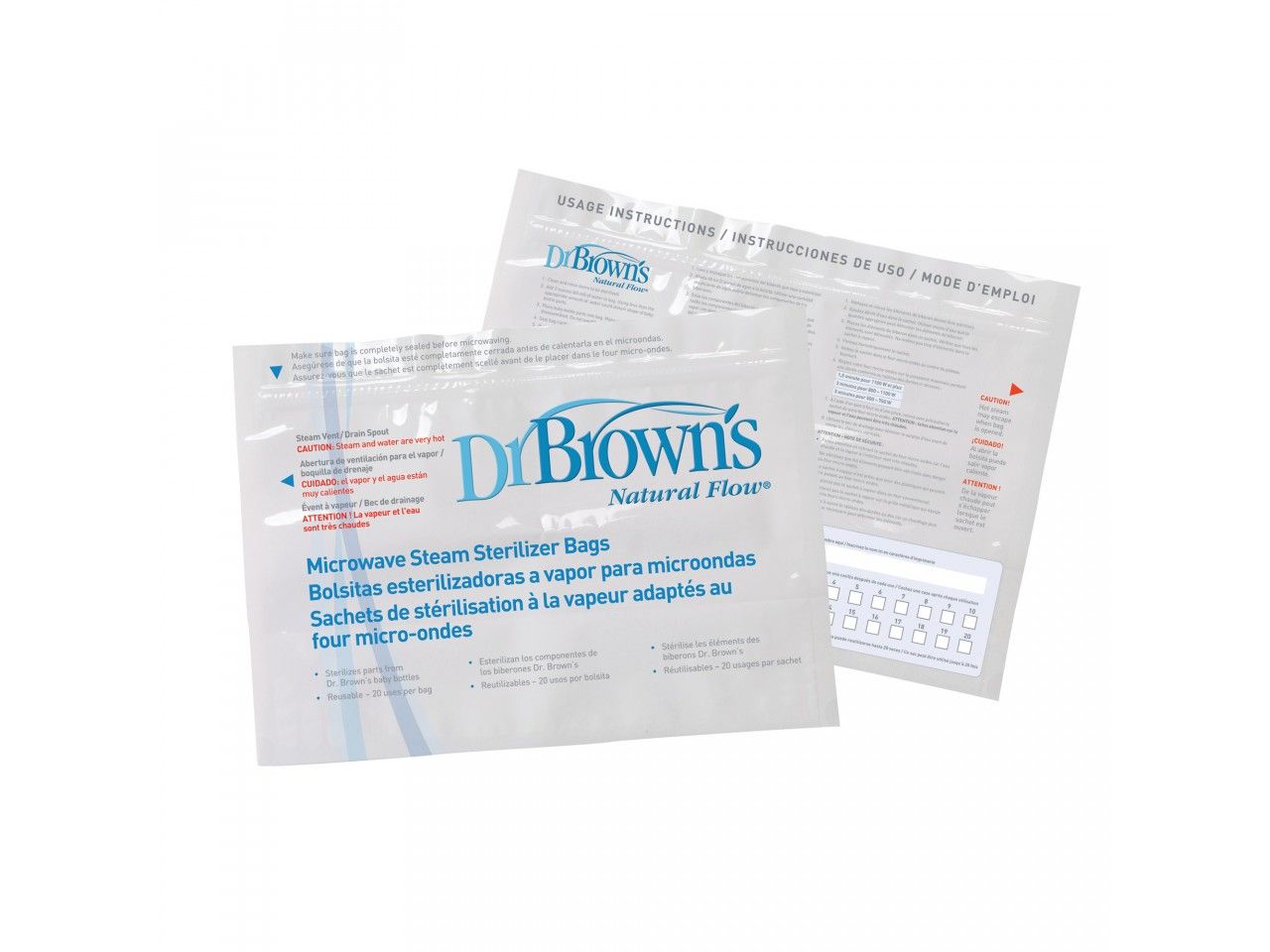 Steriliseringsposer, Dr.Brown, 20pk