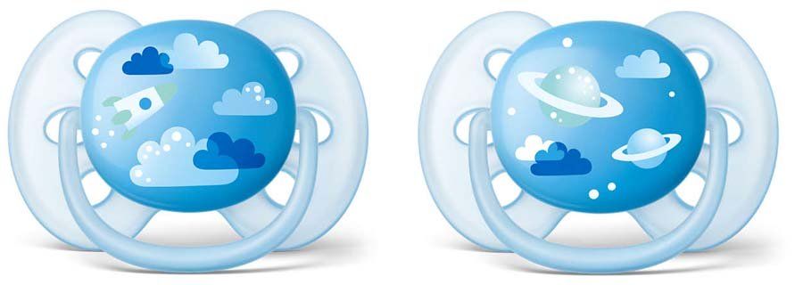 Smokk, Avent, Ultra soft, 6-18 mnd, 2pk, Blå
