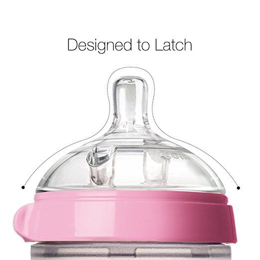 Comotomo tåteflaske natural feel rosa 150 ml