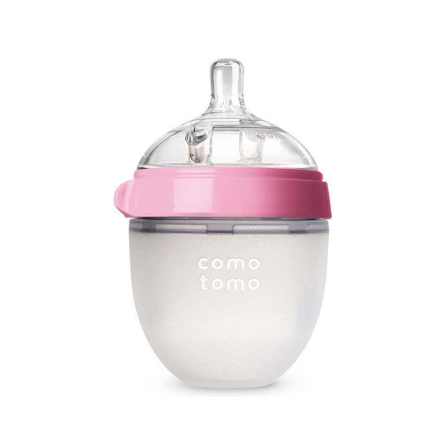 Comotomo tåteflaske natural feel rosa 150 ml