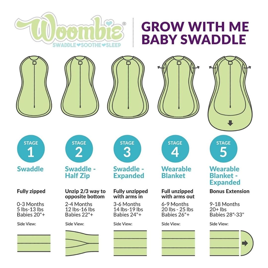 Svøpeteppe, Woombie, Grow With Me, Twighlight, 0-18 mnd