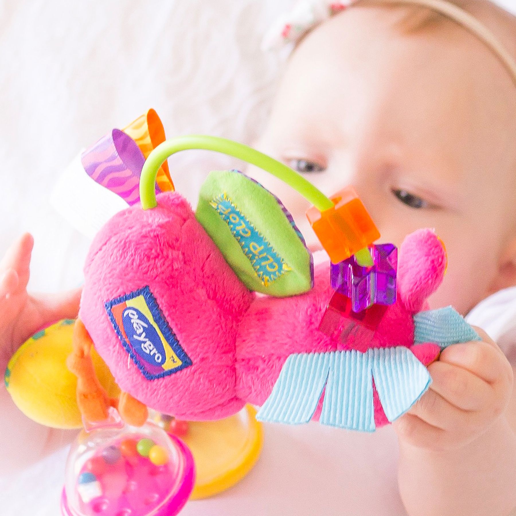 Aktivitetsrangle, Playgro, Clip Clop Pink 0mnd+