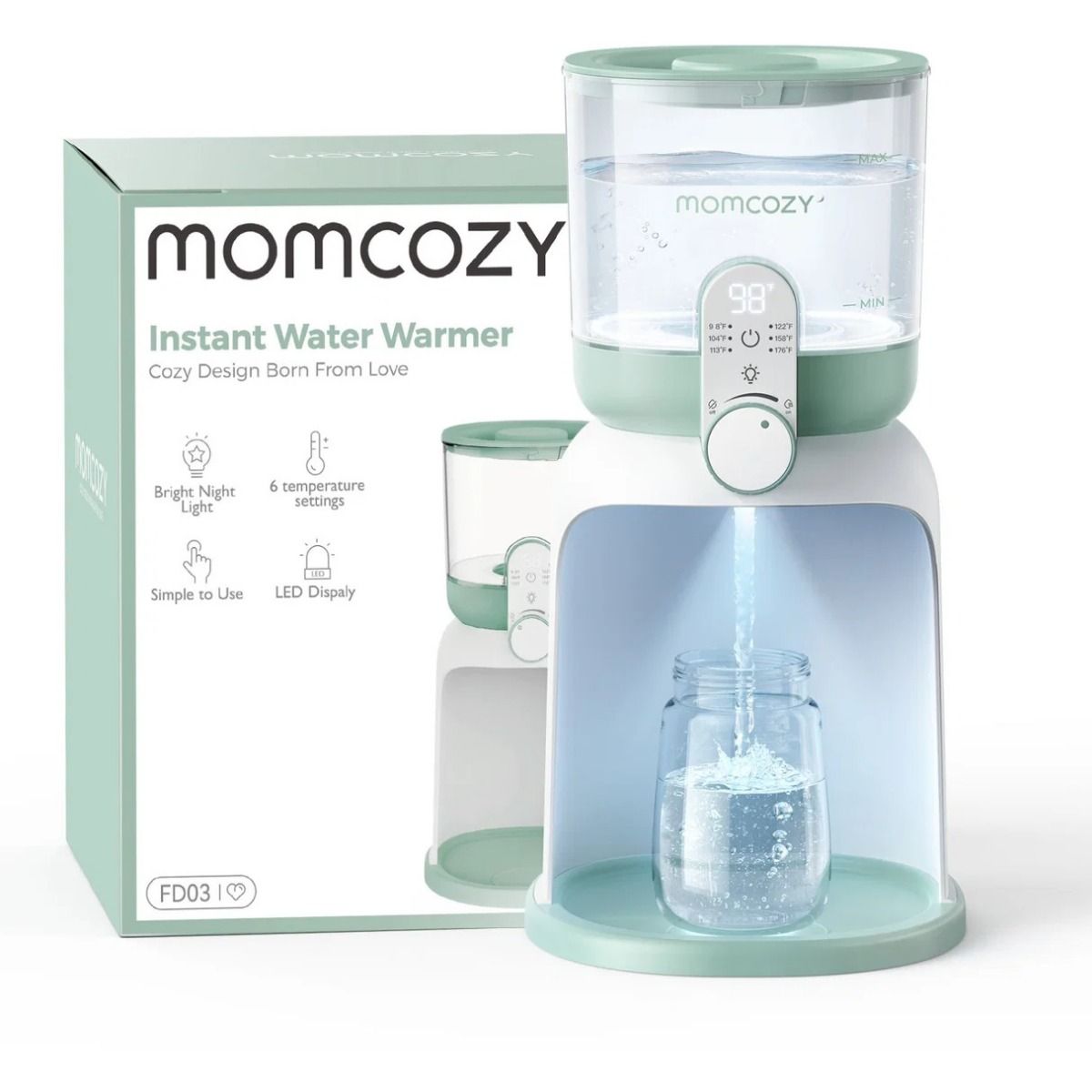Momcozy, Dual Lights, Water Warmer for Night Feedings