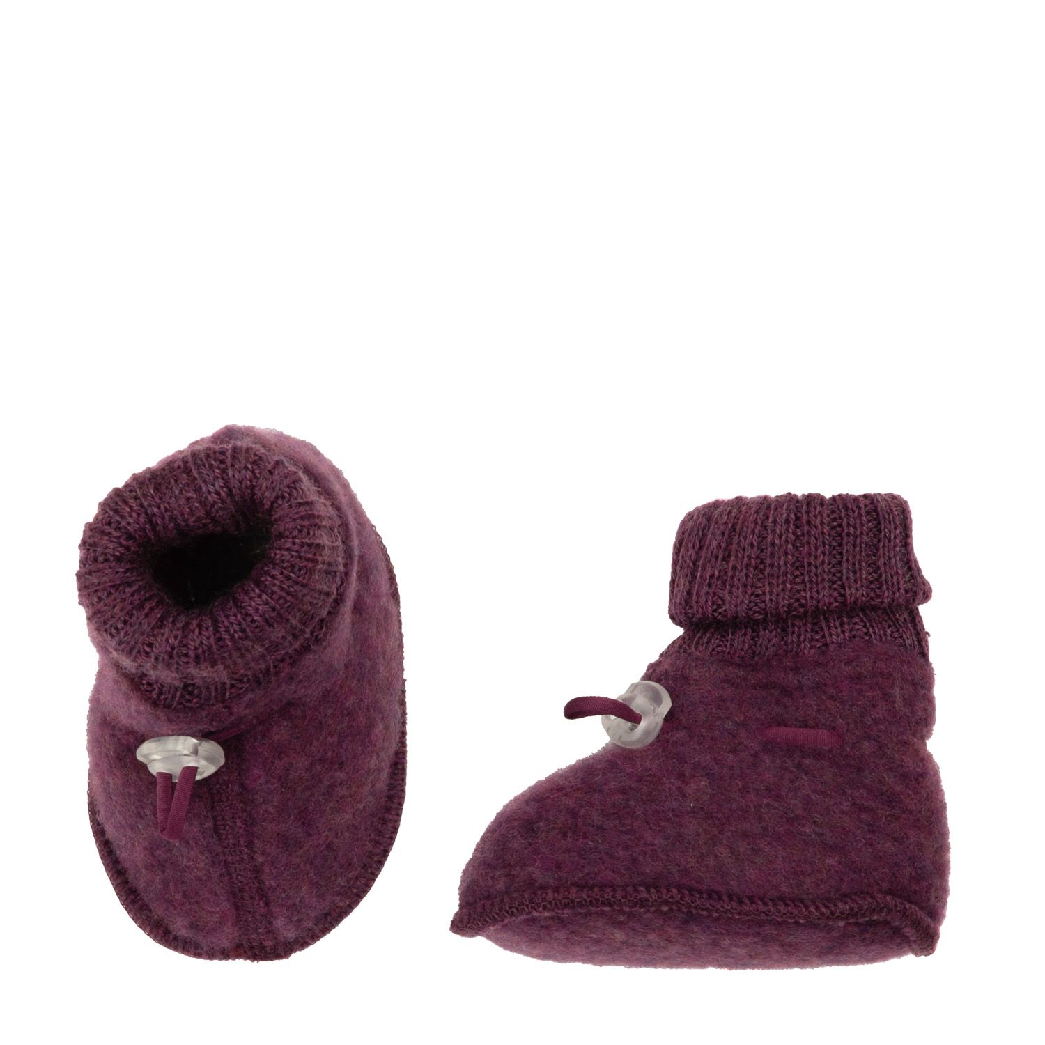 Joha Booties Soft Merinoull, Colorful, Plum