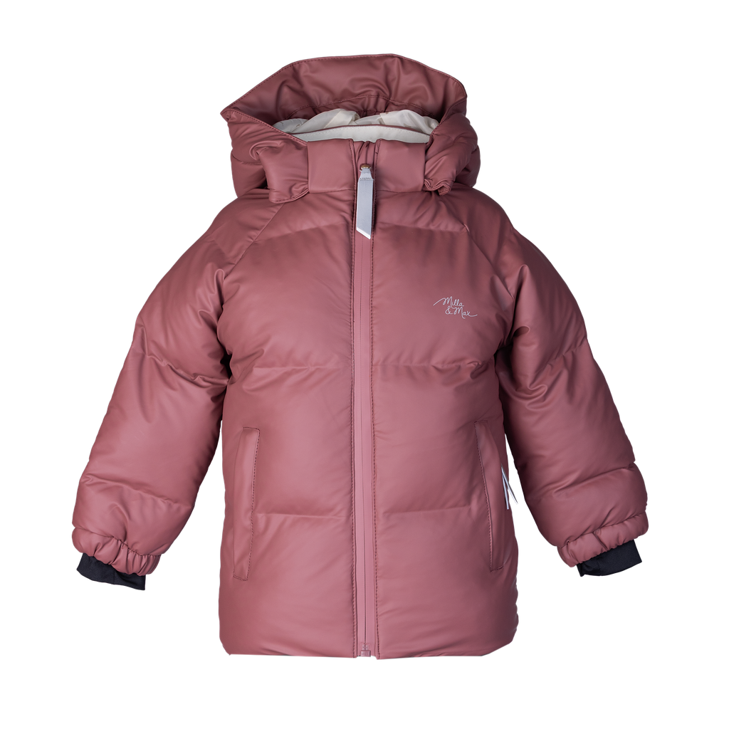 Bobleregnjakke, Milla&Max, Rose Brown