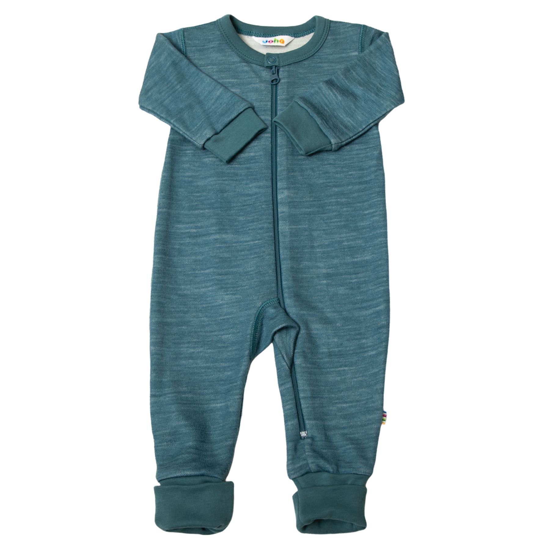 Jumpsuit, Joha, Ull/Bambus, Ensfarget Blå