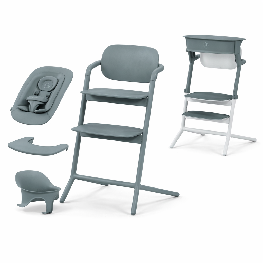 Spisestol, Cybex, Lemo 4-in-1, Stone Blue, Inkl Læringstårnsett