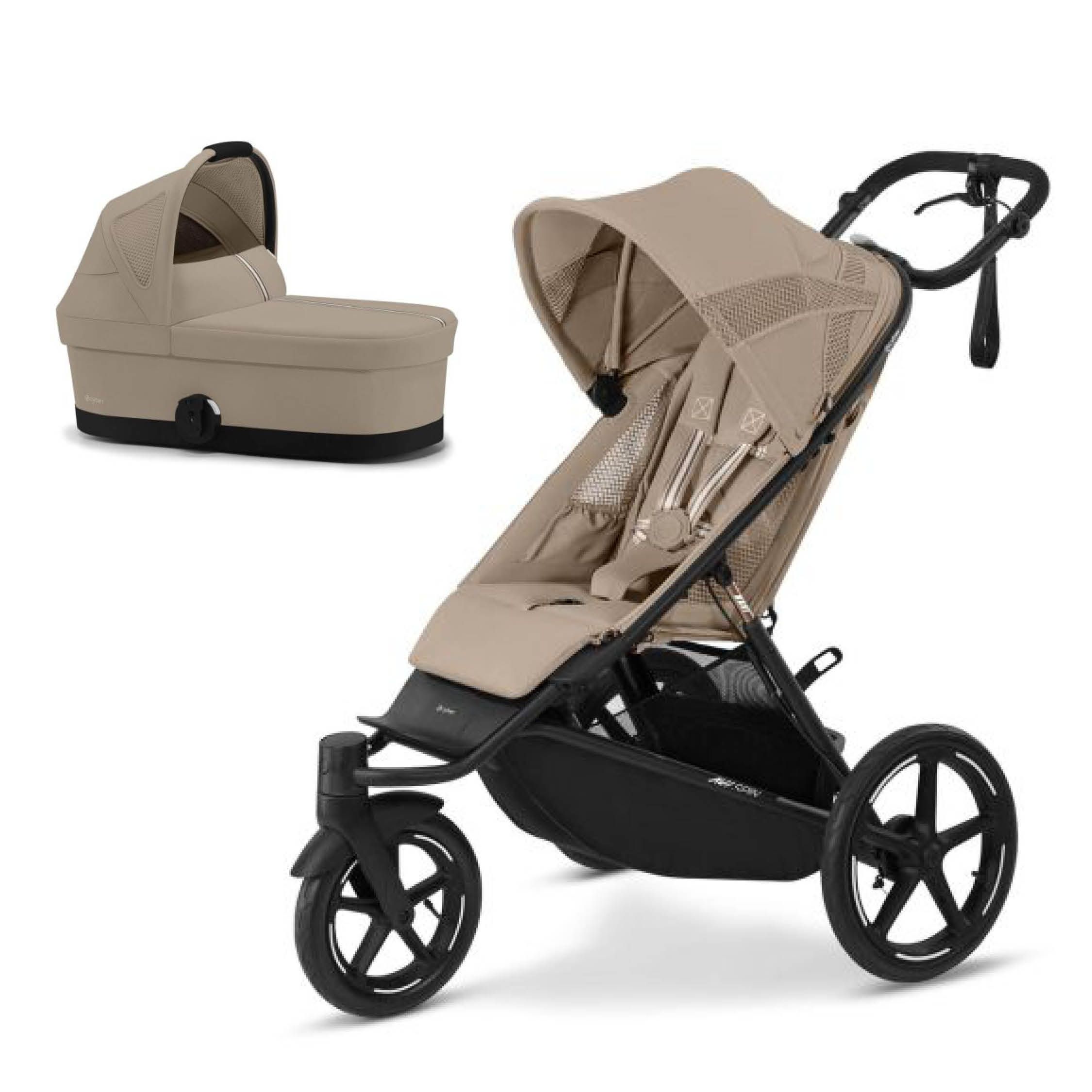 Komplett vogn, Cybex, Avi Spin, BLK Almond Beige