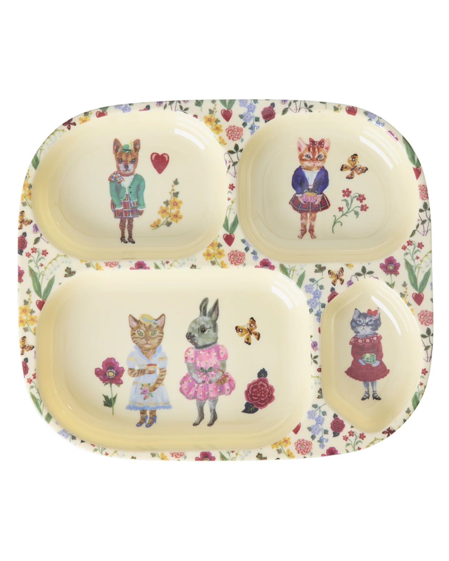 Babyservise i gaveeske, Nathalie Lété-design, Krem, Rice