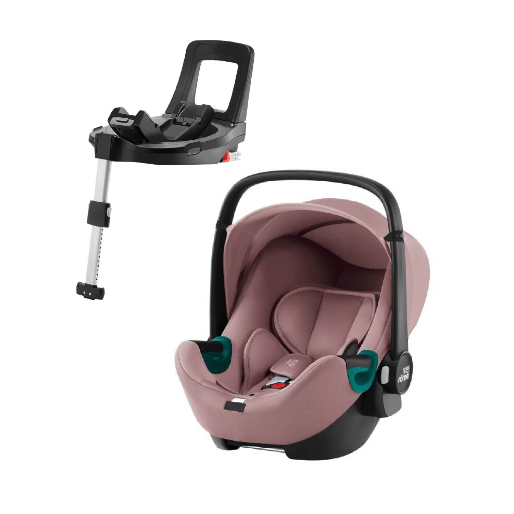 Bilstol, Britax, Baby-Safe³, Dusty Rose + 5Z Vario base
