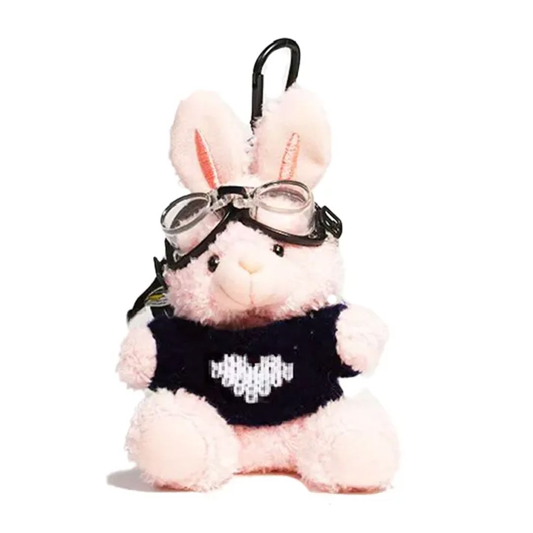 Bag Charm, Tinkafu, Kanin m/pilotbriller, Rosa