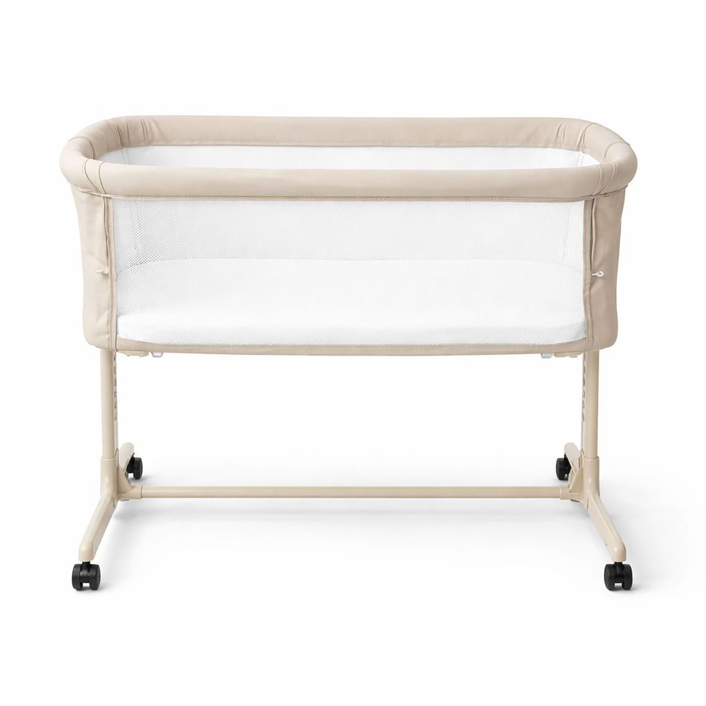 4ME, Premium Bed-Side Crib, Cozy Beige