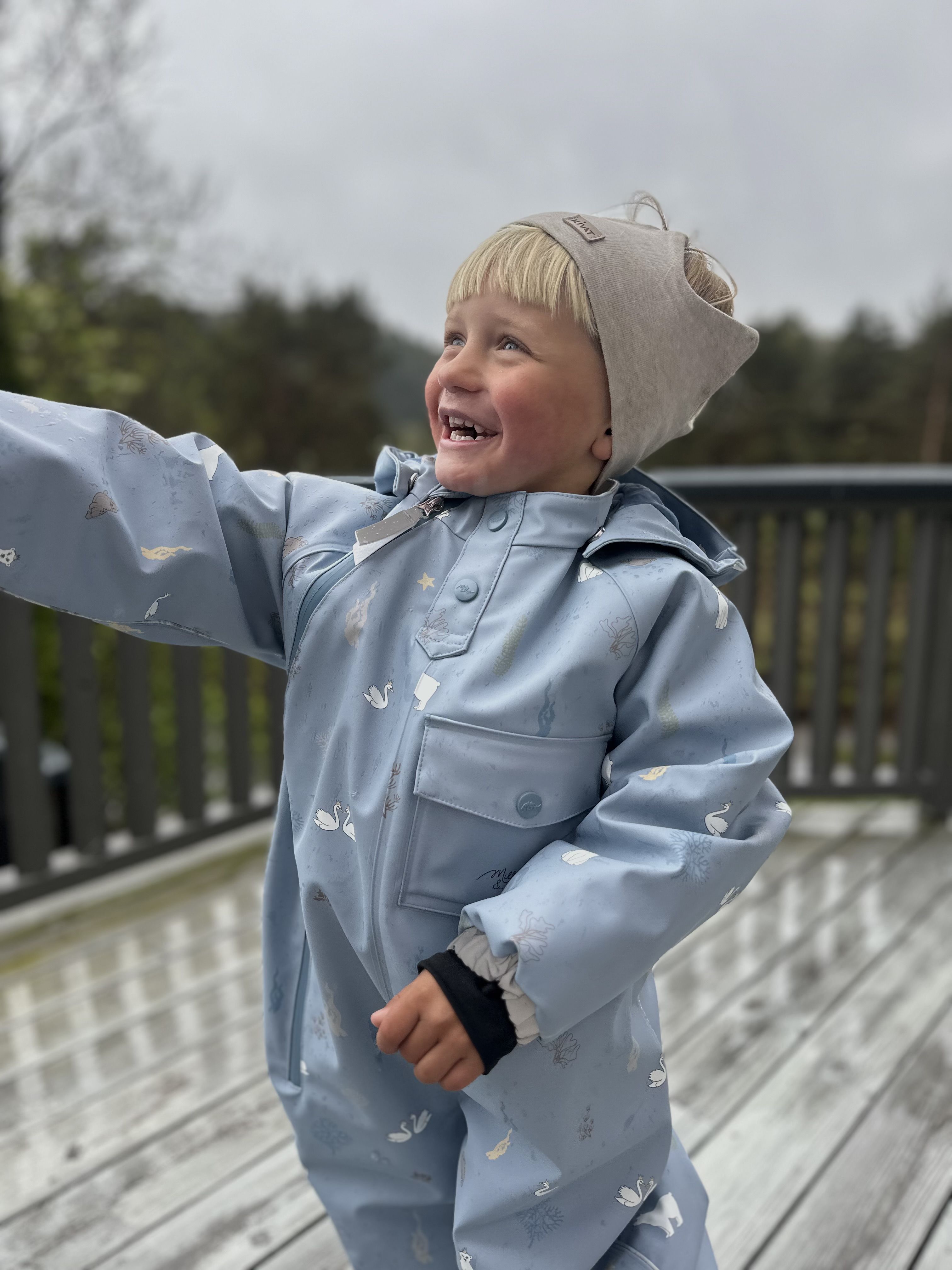 Vinterregndress, Milla&Max, Isblå