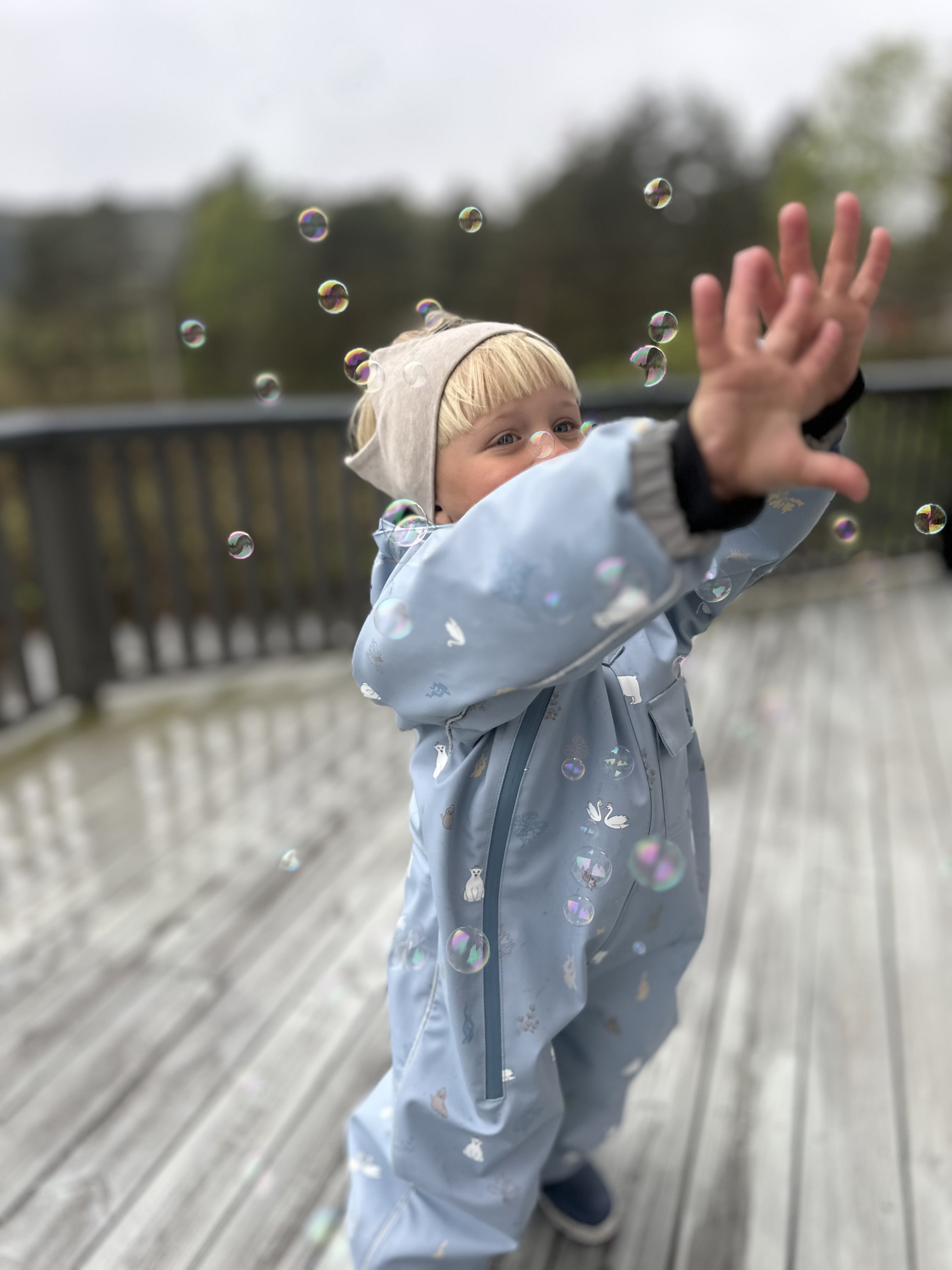Vinterregndress, Milla&Max, Isblå