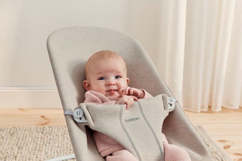 Vippestol, Babybjørn, Bliss, 3D-jersey, Lys Beige
