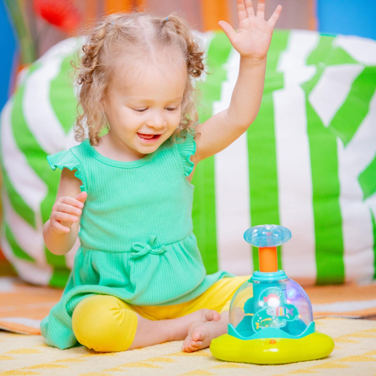 Press & Glow Spinner, Bright Starts