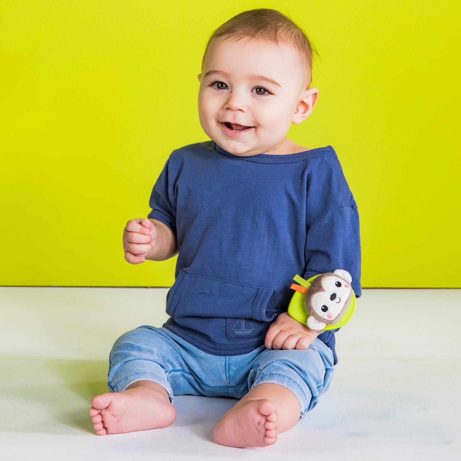 Snuggle & Teether, Brights Starts, Grønn