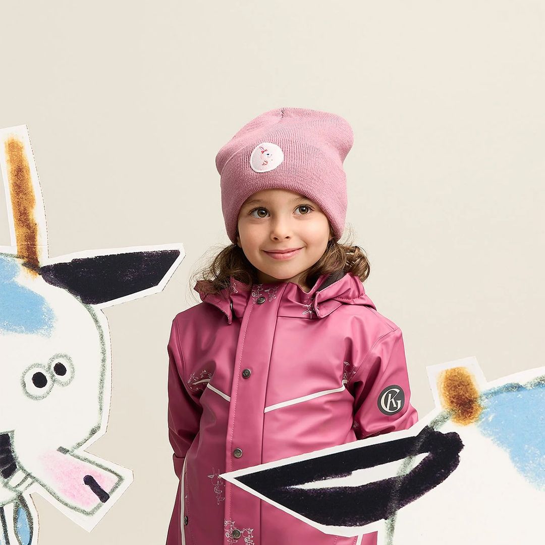Bukkene Regntøysett, Gullkorn Design, Varm Rosa