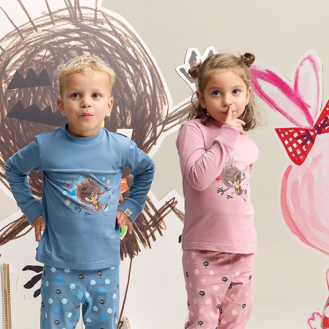 Bukkene Pysjamas, Gullkorn Design, Tåkerosa