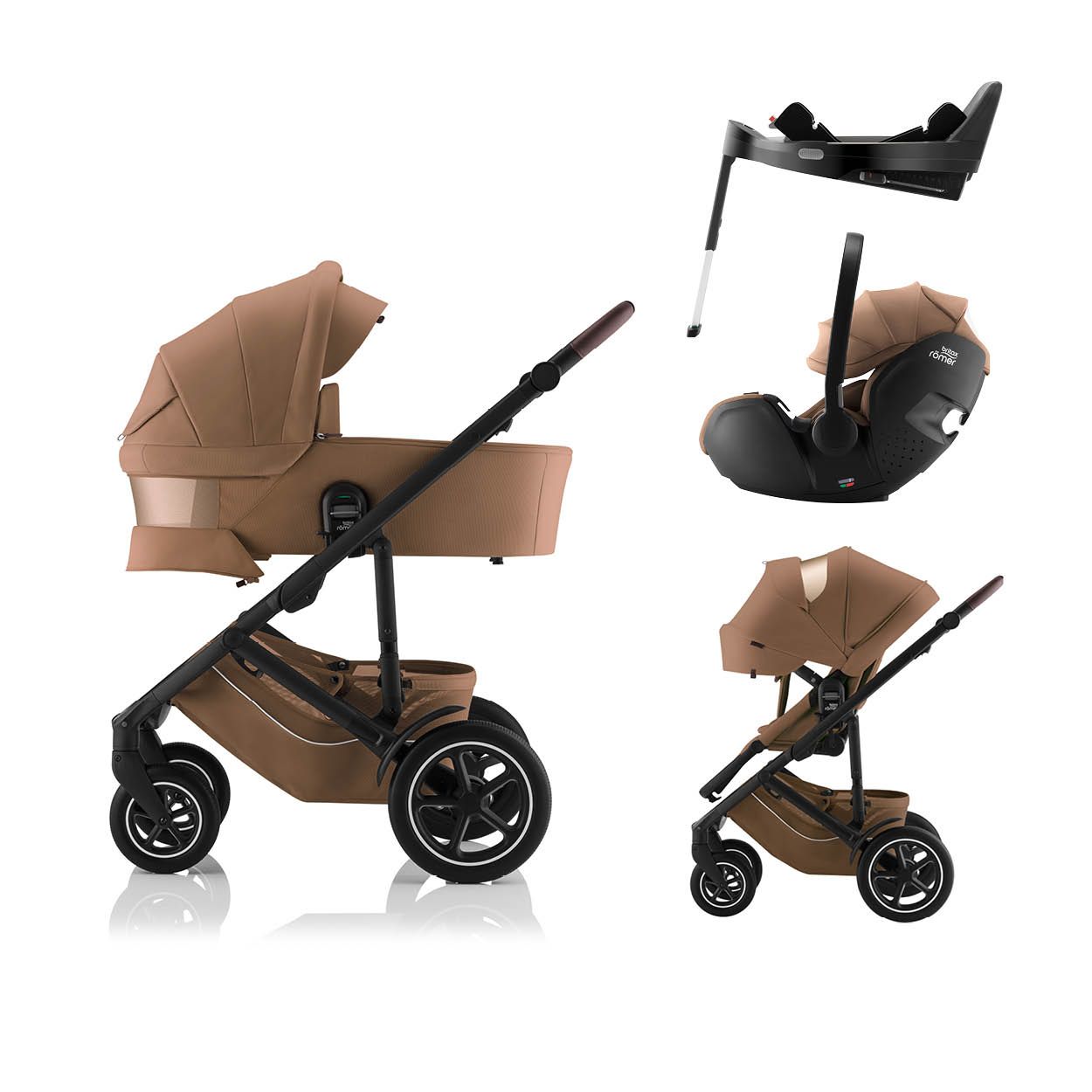 Britax, Smile 5Z, 4in1, Warm Caramel Lux + Baby-Safe Pro & Base 5Z Vario