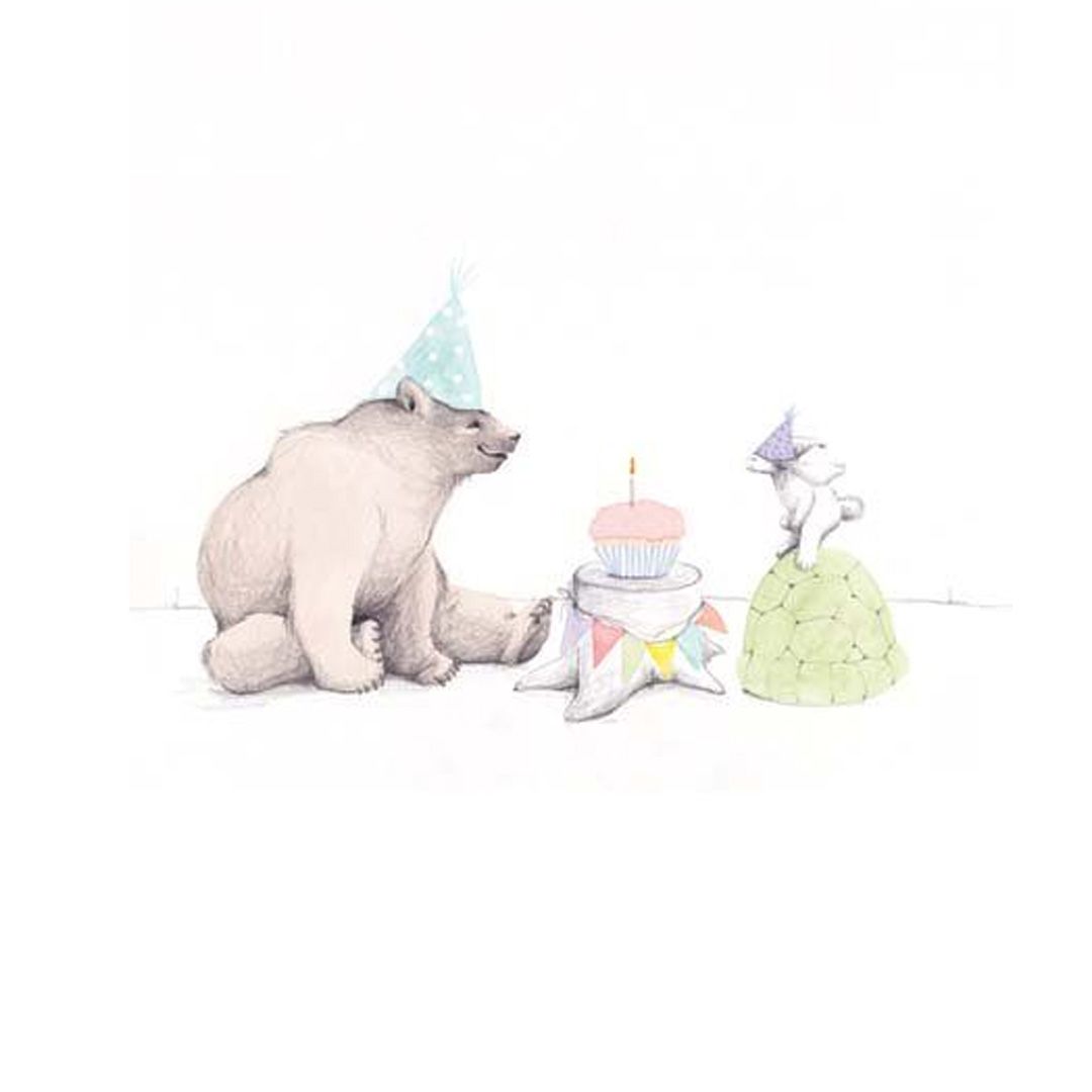 Kort, Tails, Bursdagsfest i skogen, 15x15 cm