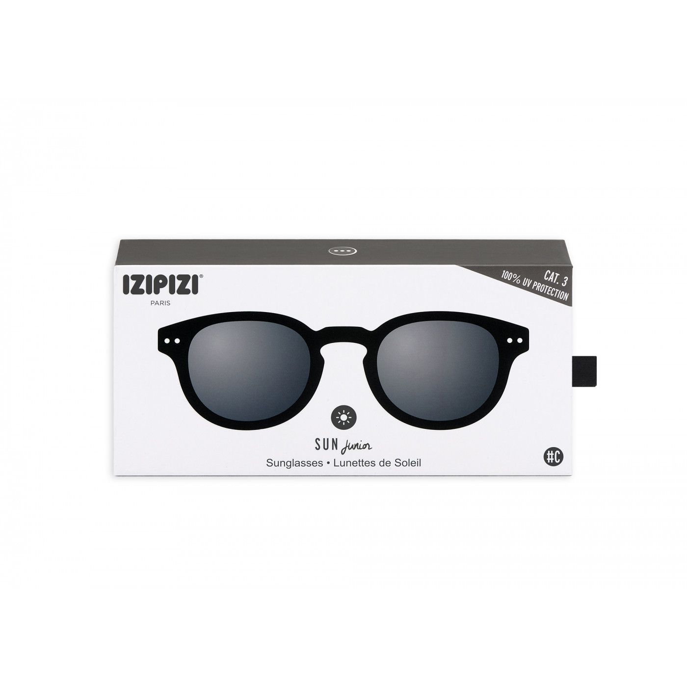 IZIPIZI® #C Sun Junior Solbriller 5-10 år, Black