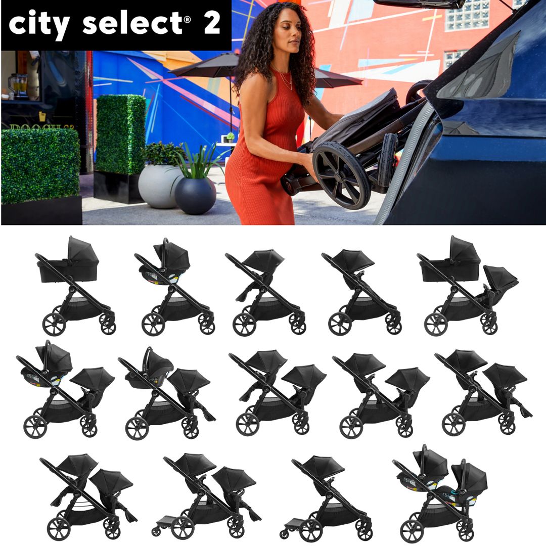 Second Seat, Baby Jogger, City Select 2, Harbor Grey