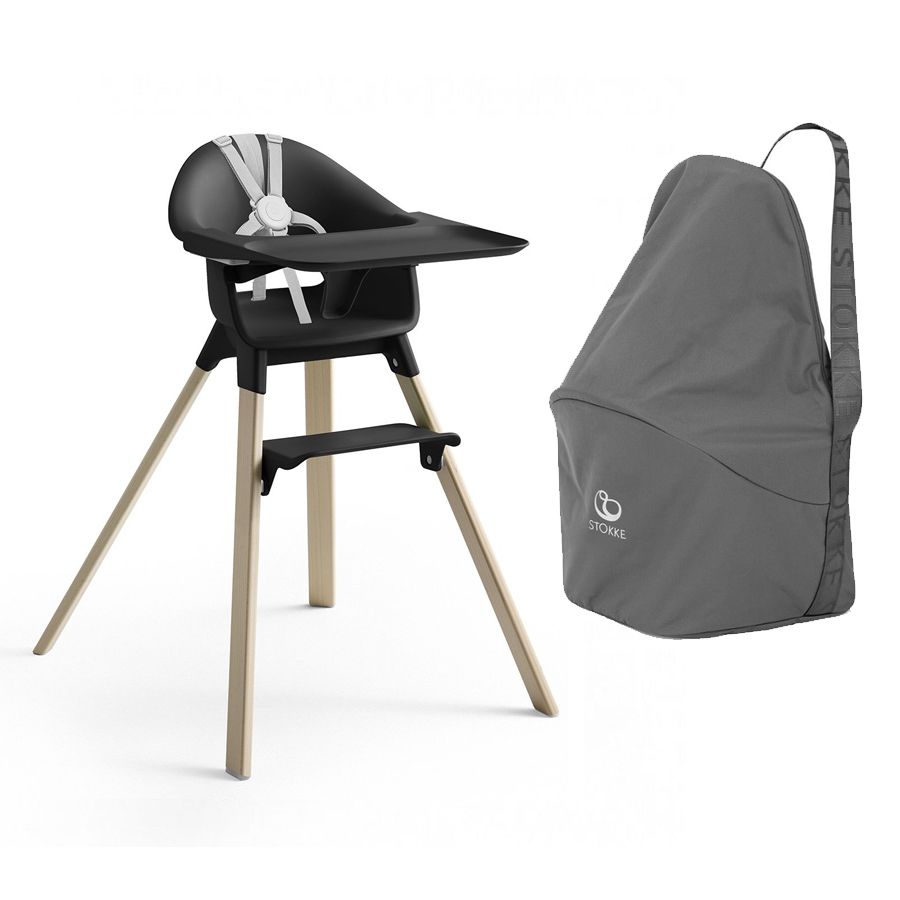 Pakke, Stokke Clikk, Black Natural + Travel Bag