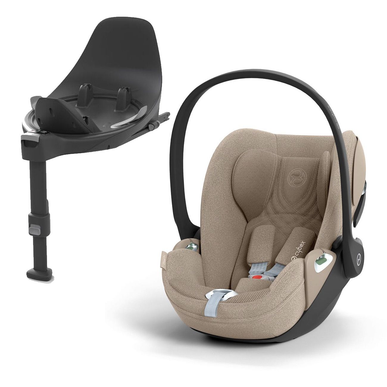 Cybex Cloud T i-Size Plus, Cozy Beige, Inkl. Base T, Bilstol