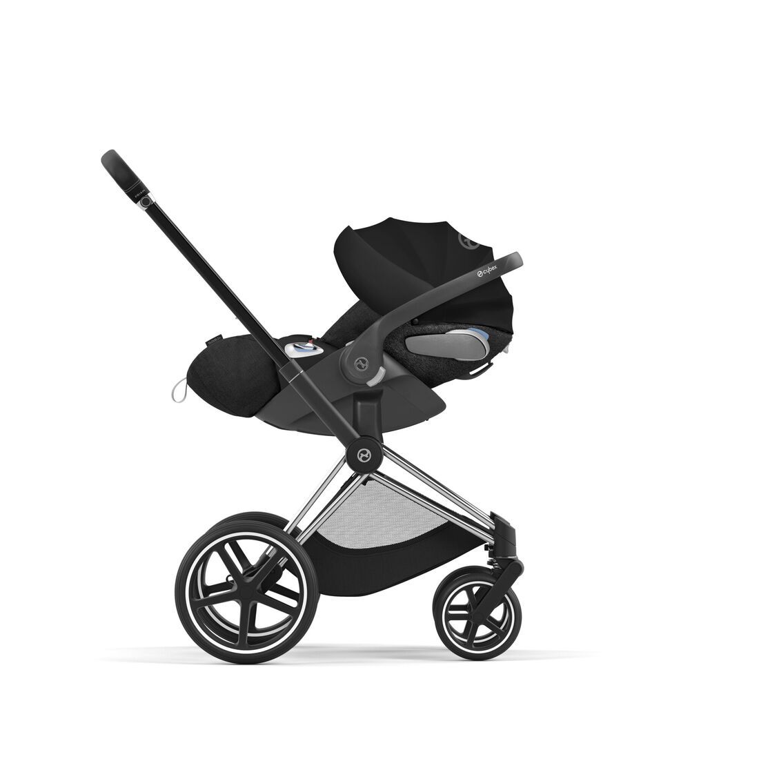 Understell inkl seteramme, Cybex, Priam, Black Chrome