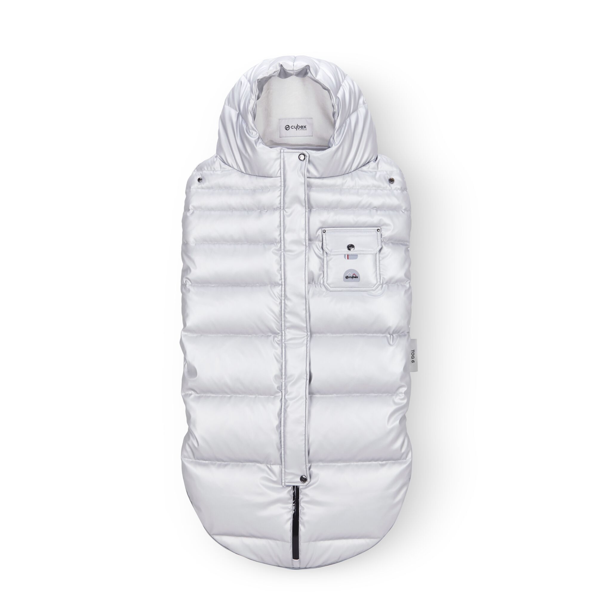 Platinum Winter Footmuff, Cybex, Artic Silver