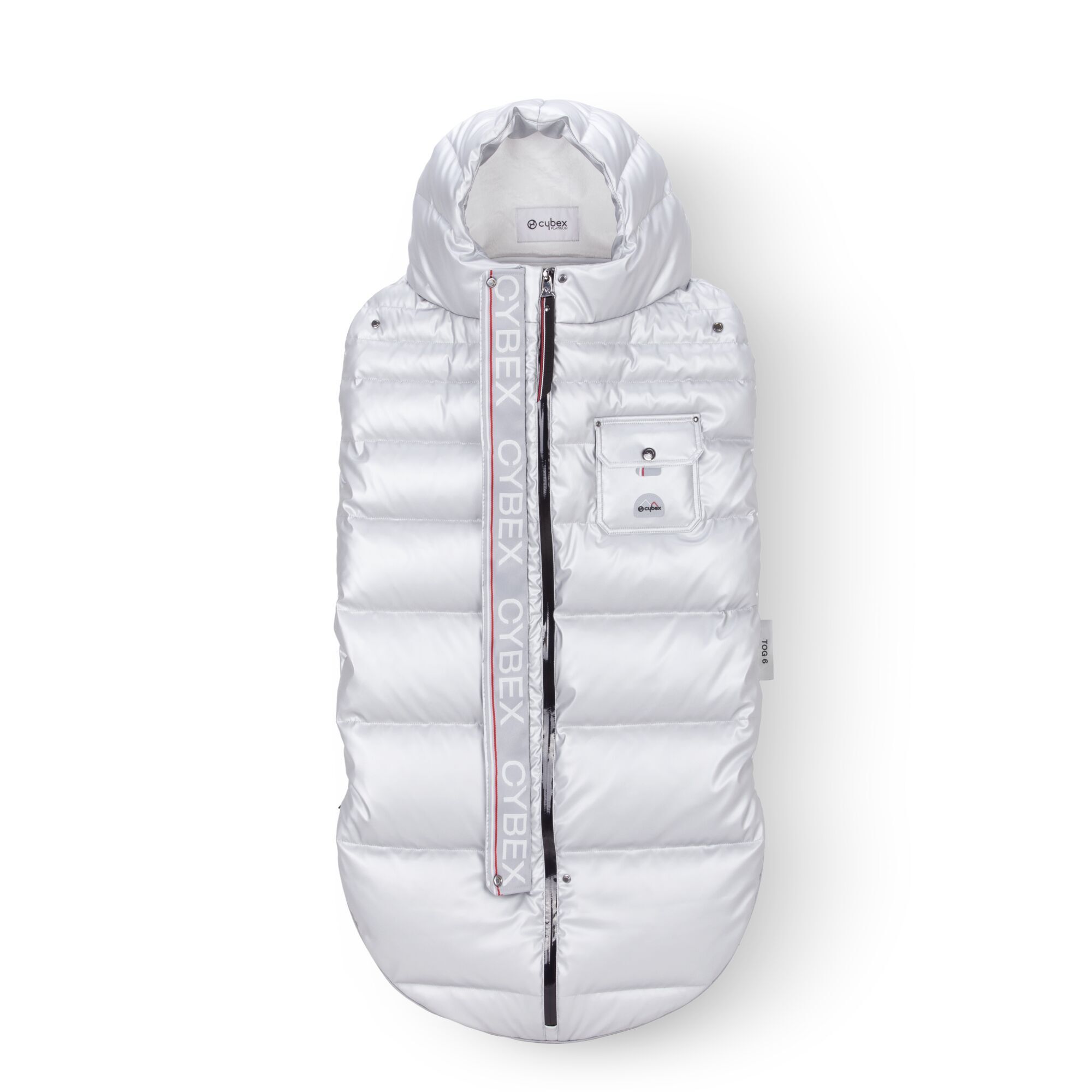 Platinum Winter Footmuff, Cybex, Artic Silver