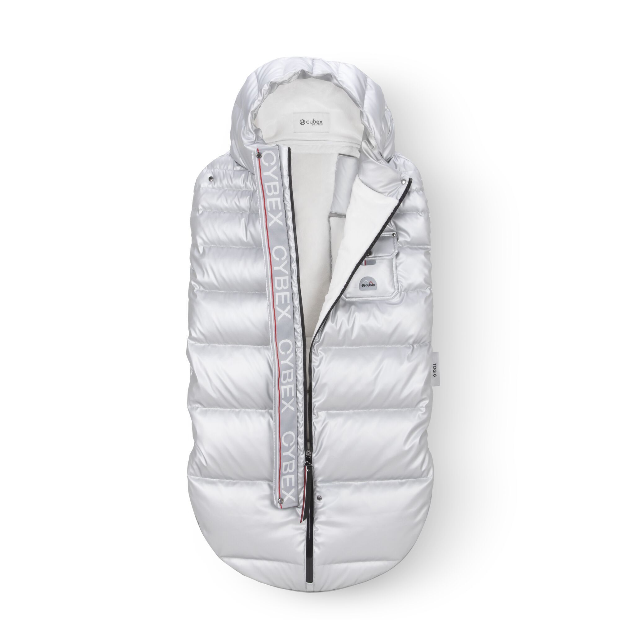 Platinum Winter Footmuff, Cybex, Artic Silver