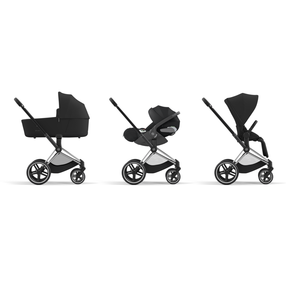 Cybex Priam, Chrome Black/Sepia Black, Komplett barnevogn