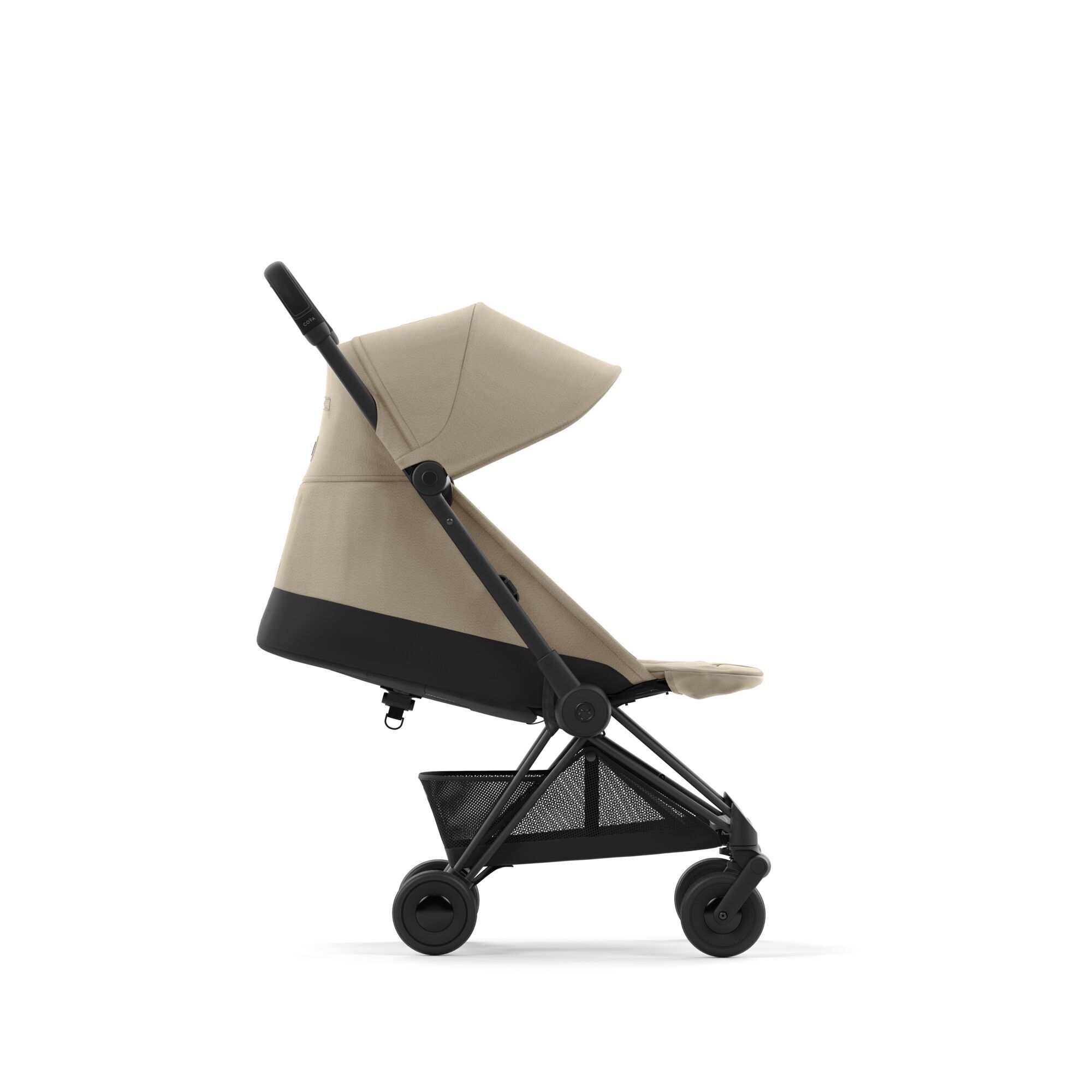 Cybex Coya, Matt Black, Cozy Beige, Barnevogn