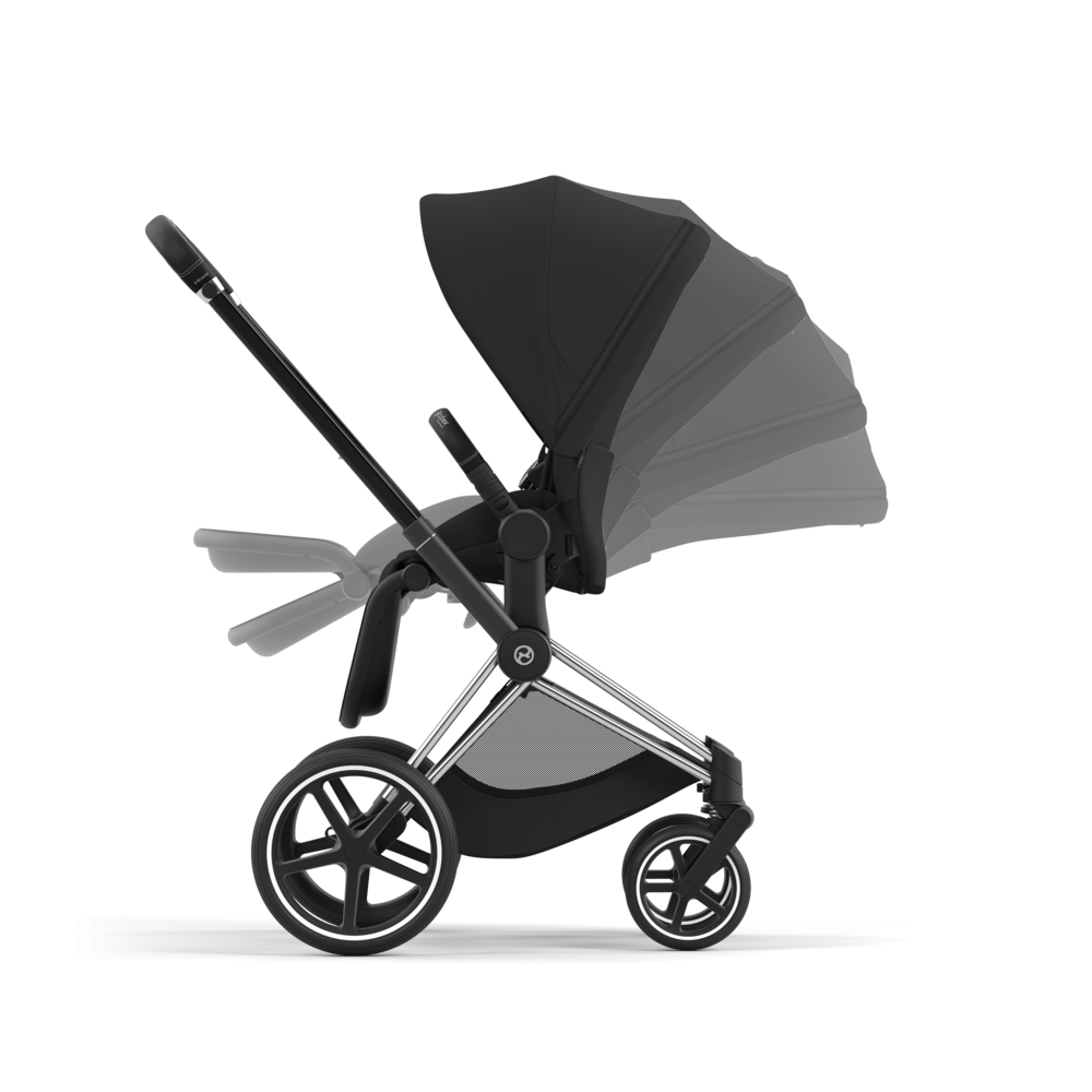 Cybex Priam, Chrome Black/Sepia Black, Komplett barnevogn