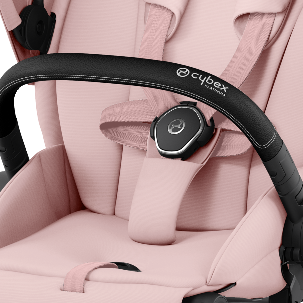 Cybex Priam, Chrome Black/Peach Pink, Barnevogn