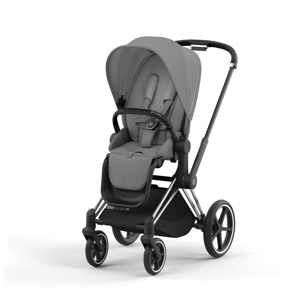 Cybex Priam, Chrome Black/Mirage Grey, Barnevogn
