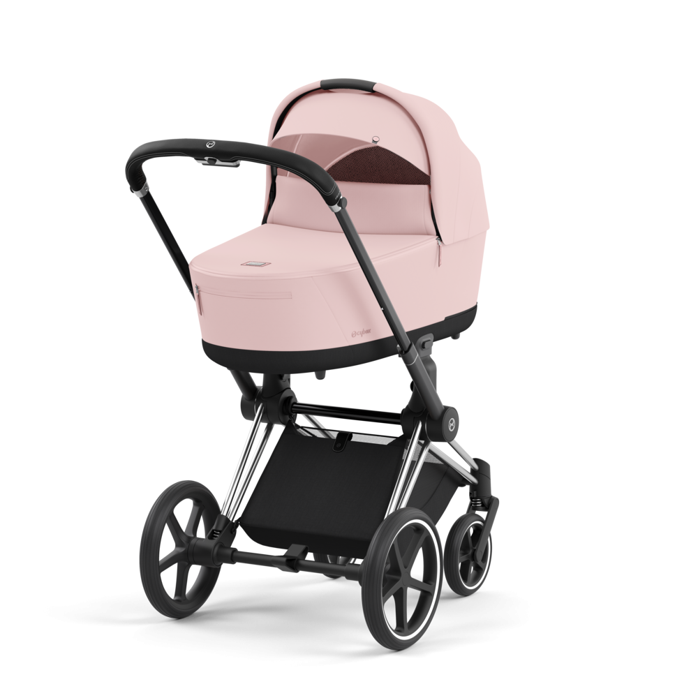 Cybex Priam, Chrome Black/Peach Pink, Barnevogn
