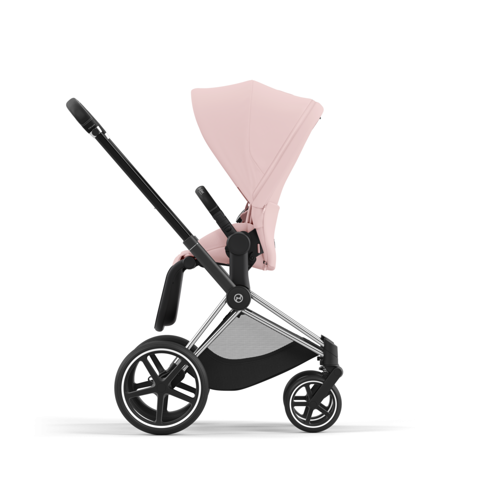 Cybex Priam, Chrome Black/Peach Pink, Barnevogn