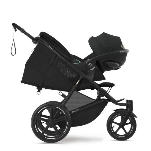 Komplett vogn, Cybex, Avi Spin, BLK Moon Black inkl. liggedel Moss Green