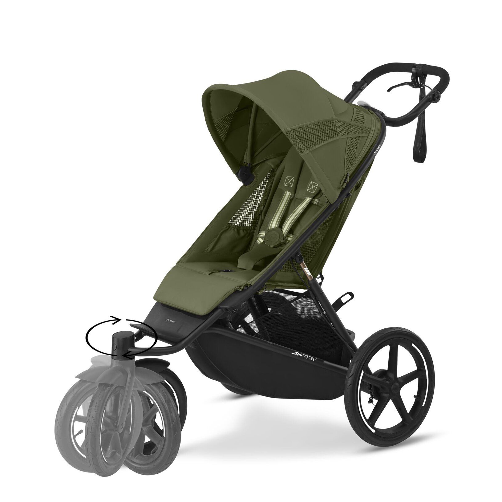 Barnevogn, Cybex, Avi Spin, Moss Green