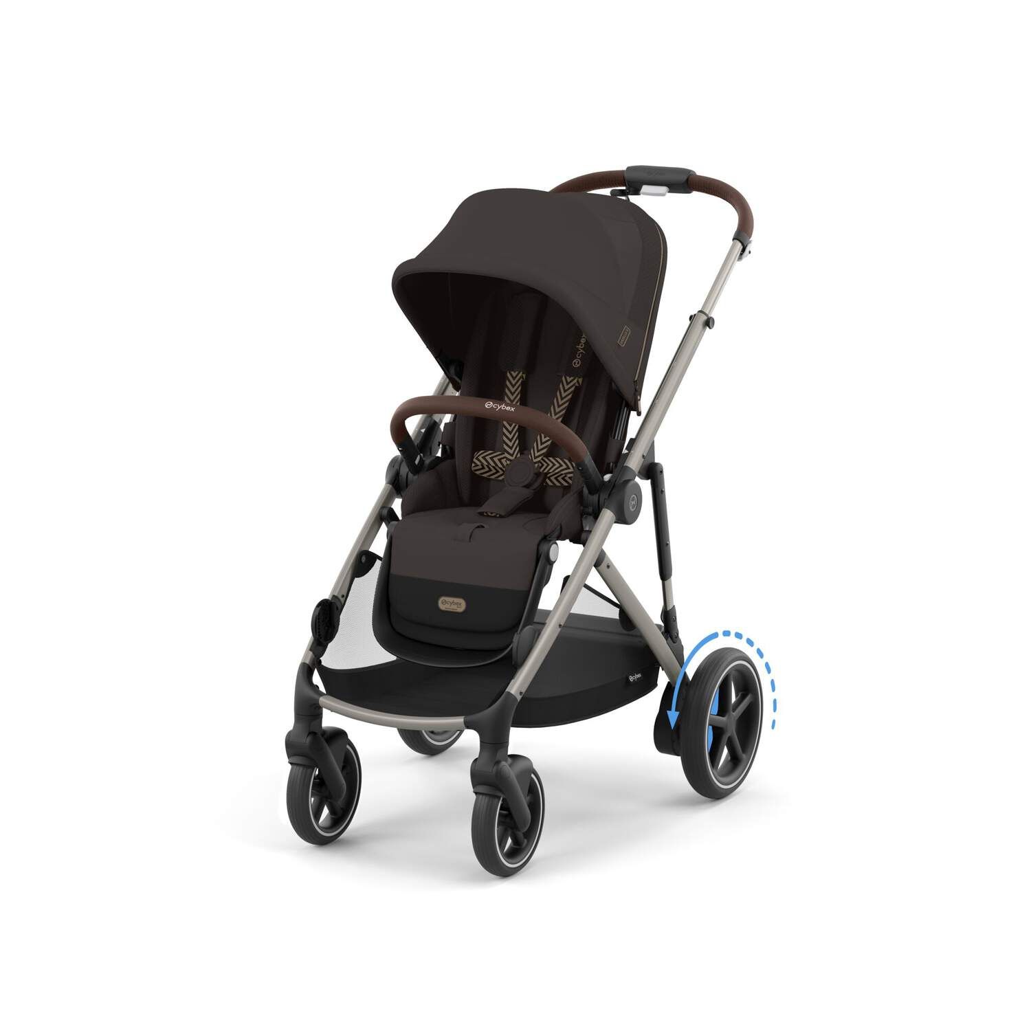 Barnevogn, Cybex, E-Gazelle, Chocolate Brown